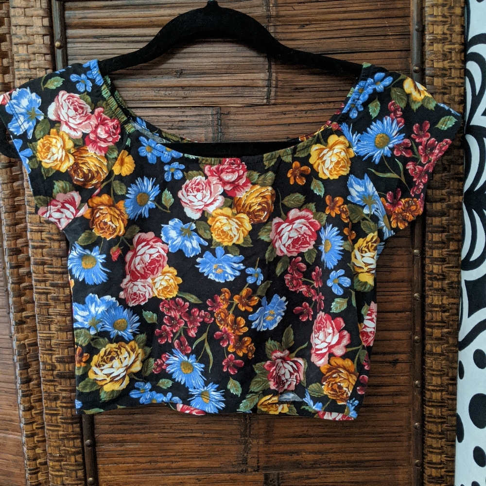 Floral crop top